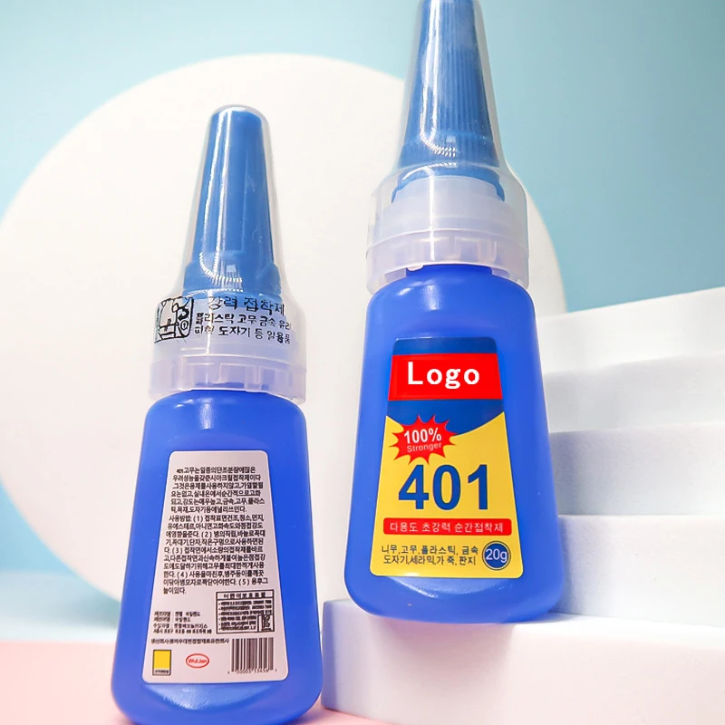 Private Label 401 Super Strong Nail Glue Manufacturer Fast Drying Adhesive Supplier Nail Tips Rhinestone Glue Gel
