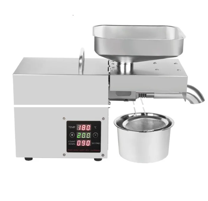 Маленький бытовой цифровой пресс для масла T6, термоконтроль, пресс для кокосового масла, арахиса, оливкового масла