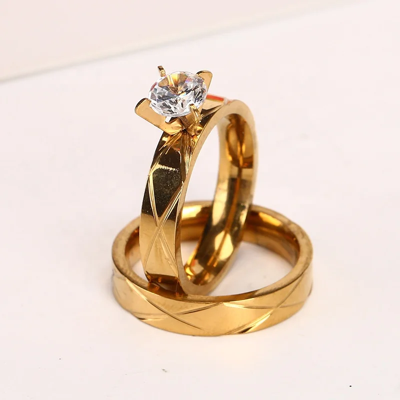 Cheapest Factory Price Rings Stainless Steel For Women Plated Stainless Steel Gold Rings