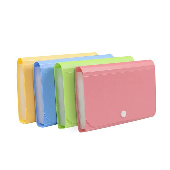 Office Equipment Mini Expanding File PP File Folder Check Holder With Plastic