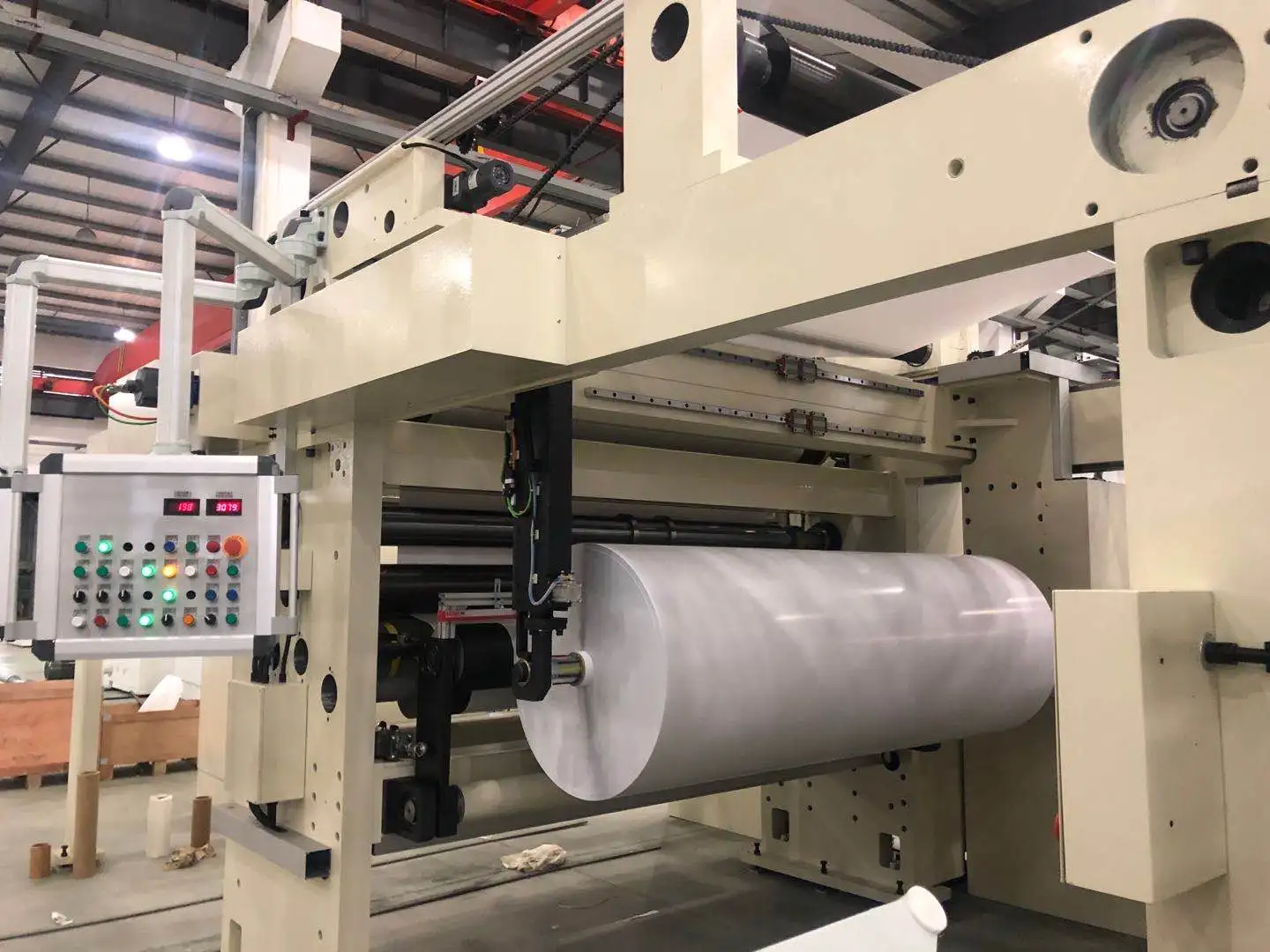 
Pressure sensitive paper label laminate PE,BOPP,PET PVC slitter machine 