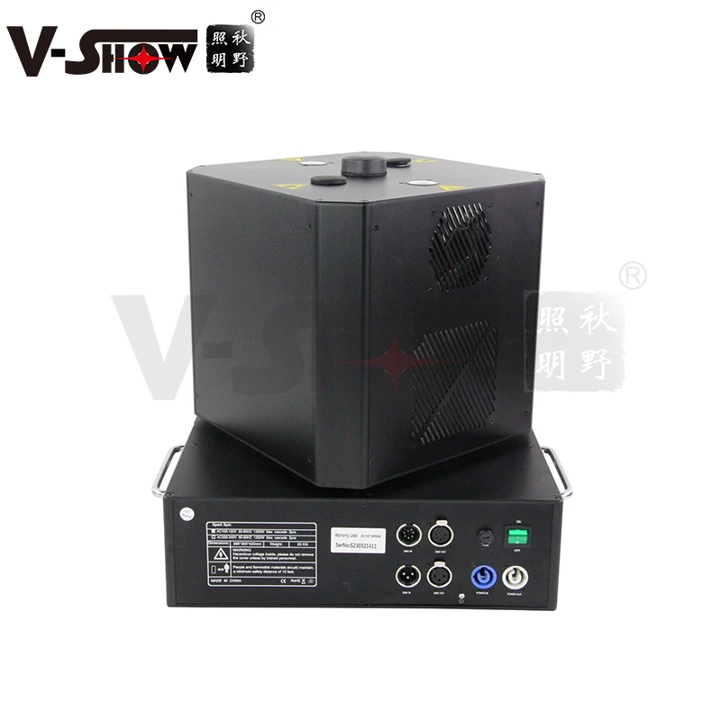 V-Show High quality Stage Effect Machine Moving Sparkle Spin Spark Machine With Double Spray 1300W Firework Machine For Wedding