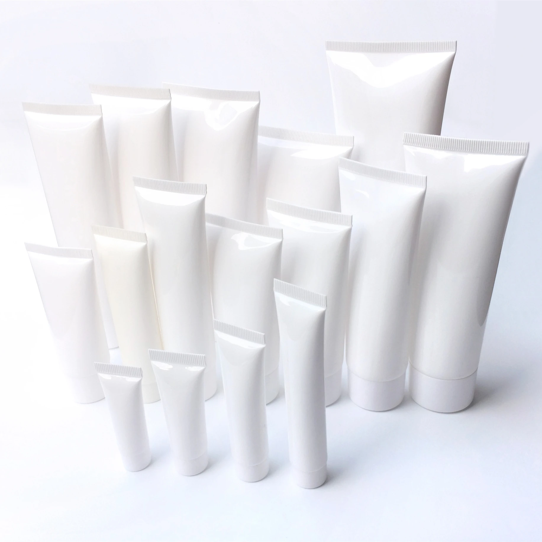 5-300ml Lip Gloss Containers Tube Cosmetics White Stock available MOQ 1pc