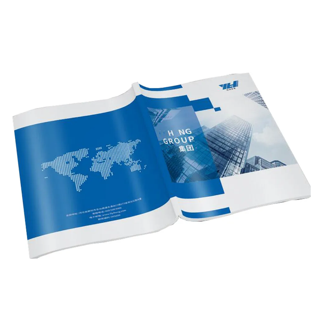 
Custom Perfect Binding Book Brochure Printing for commodity and production display promotion 