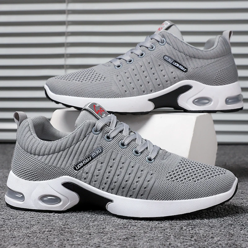  9301 Fashion Flat Casual Air Cushion Joggers Shoes Men Size 45 Stock Sport Sapatos