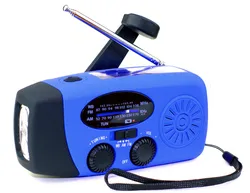 Factory Wholesale Cheap Emergency Solar Radio 2000mAh AM FM Hand Crank Solar Radio Portable