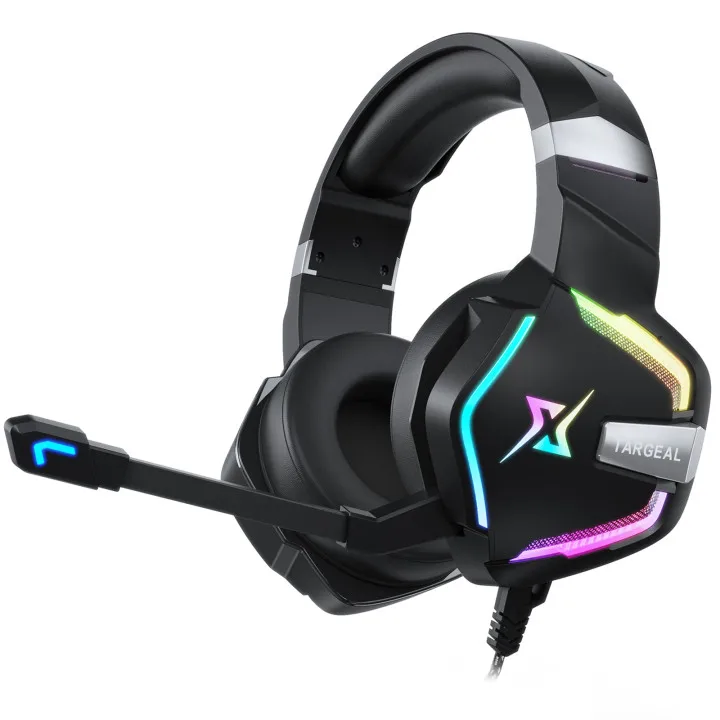 Custom Vibration Gaming Headset 7.1 Wired Gaming Headset RGB Light  With Microphone headphones gaming