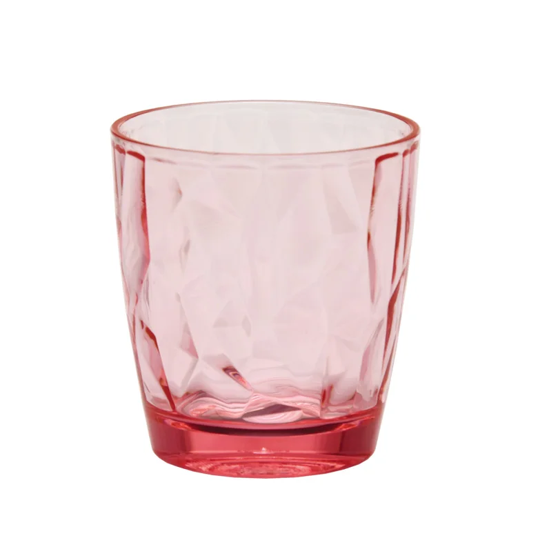 Алмазные небьющиеся стеклянные чашки 30cl, пластиковая чашка для воды 10 унций, цветной поликарбонатный стакан для воды