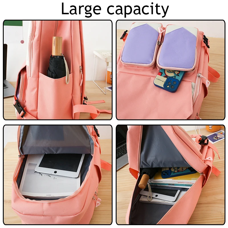 heavy duty vintage thicken seersucker solid school cute amazing pink children lightweight backpack 2023 teen ahers suppliers