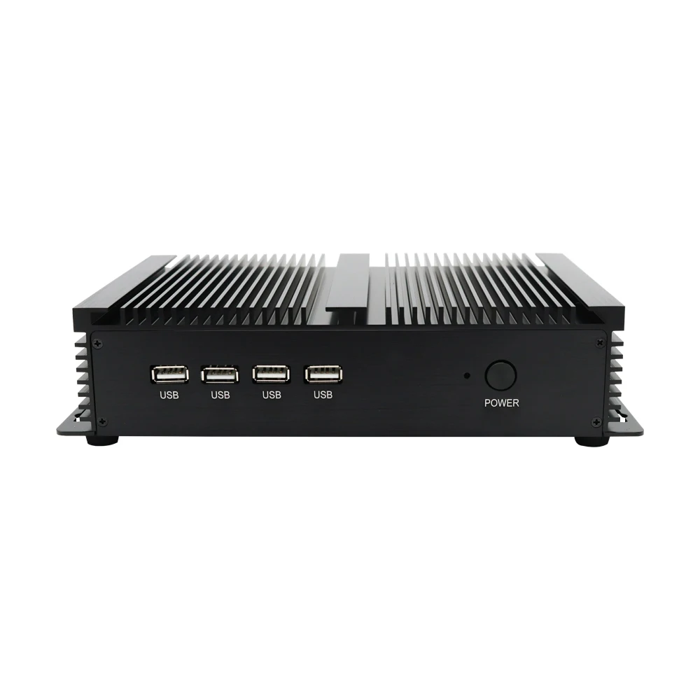 Topton GK Fanless Industrial 2*Lans Mini PC Win-dows XP/7/10 In-tel i5 3317U 1037U 4*RS232 Desktop Mini Computer 300M Wifi HD+VG