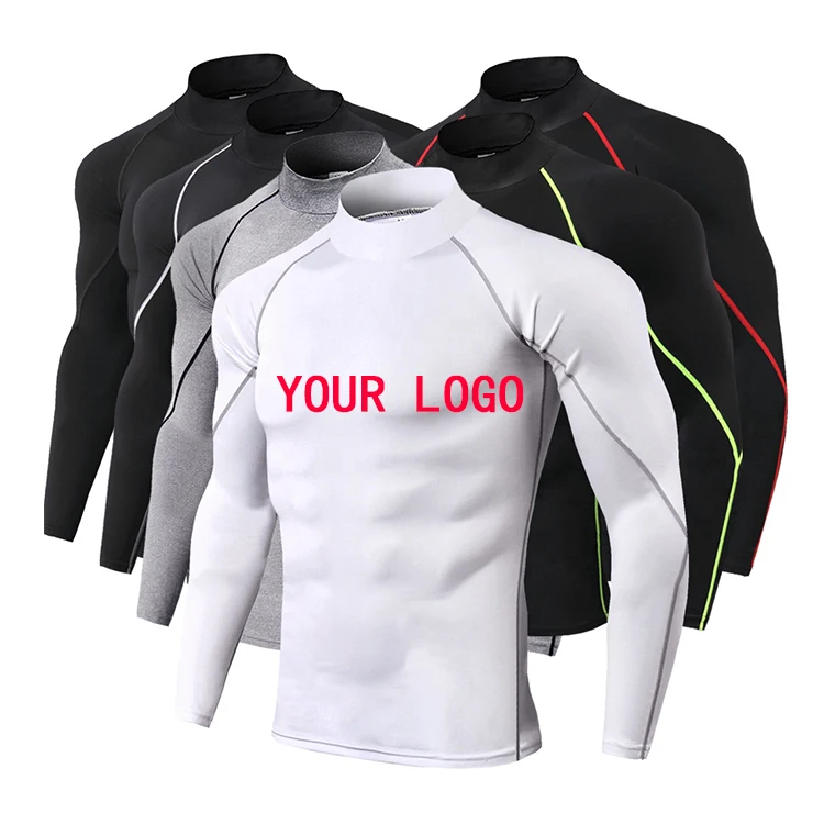 Спортивный Тренажерный Зал MMA компрессионный плотный длинный рукав хорошая гибкость длинный рукав индивидуальный сублимированный Мужской Топ Guard