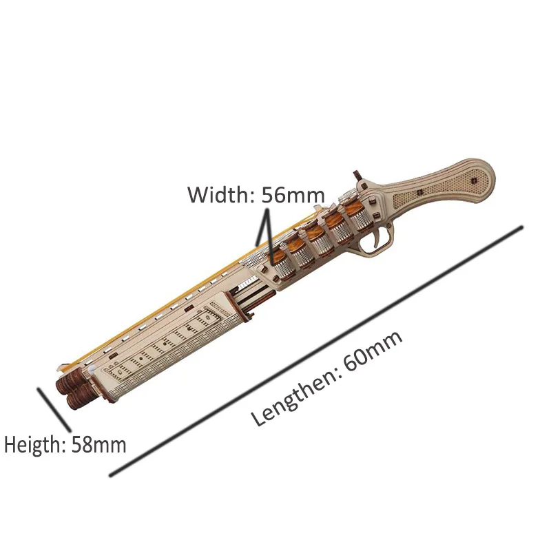 Beaverlab DIY Деревянные Ремесла головоломки Резиновая лента пистолет игрушки и хобби 3D деревянные головоломки для детей и детей
