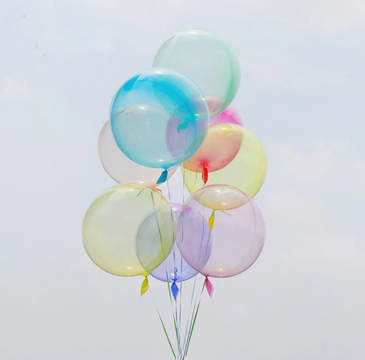wedding birthday party 18inch TPU highly clear transparent crystal Bobo Balloons