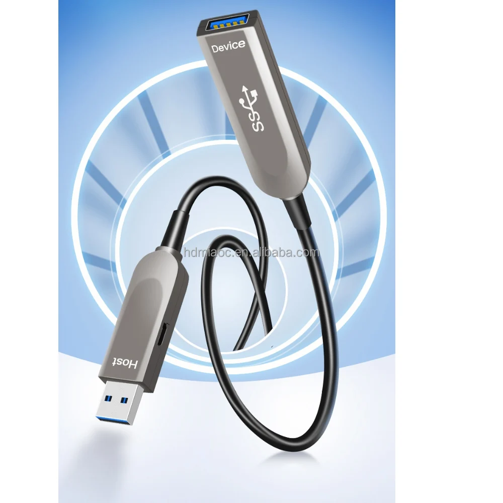 AOC USB 3.0 Extension Cable Active Optical USB Cable Type A Male to Female for Desktop Laptop TV Hard drive U Disk