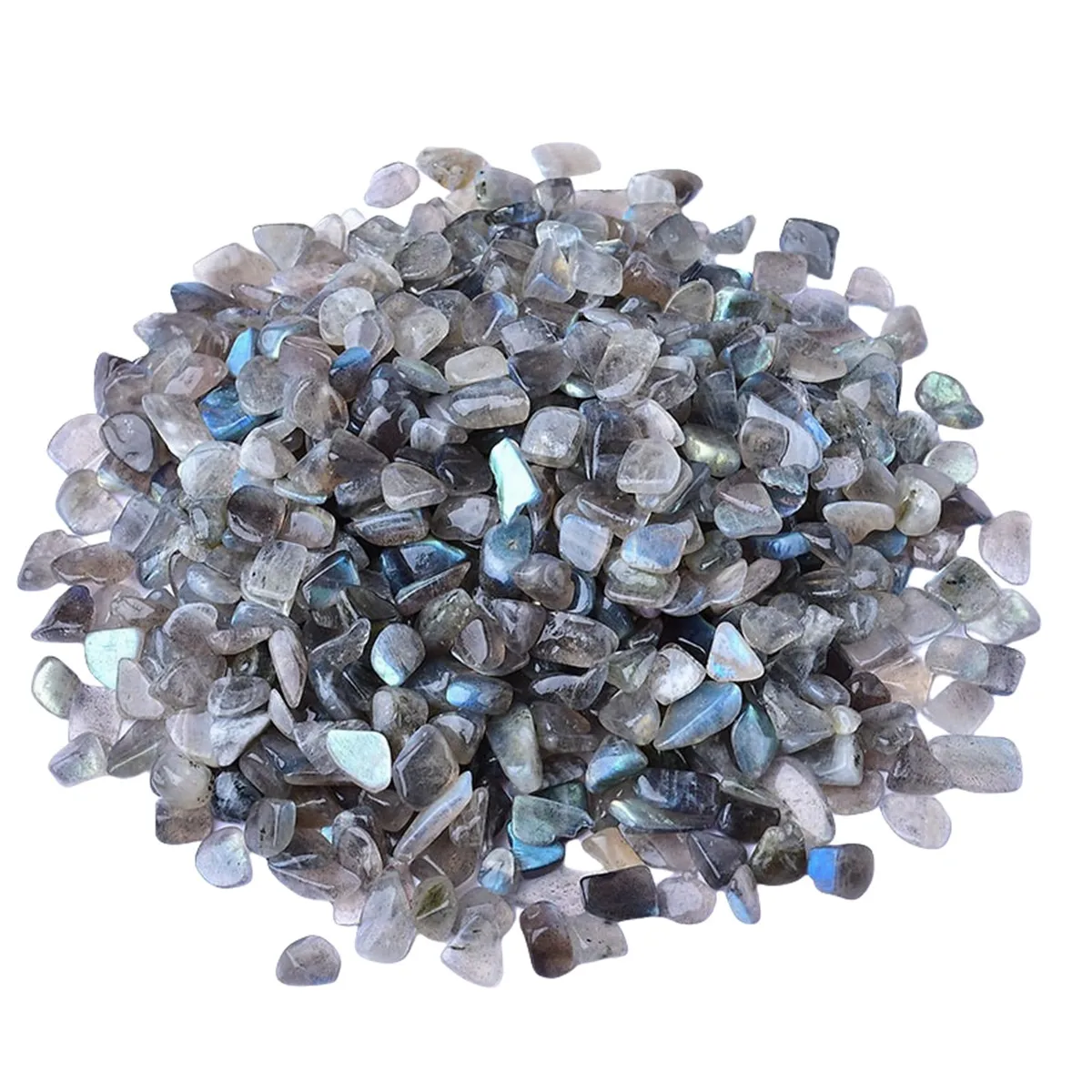 Best Factory 100g Crystal Labradorite Tumbled Gemstone In Plastic Box Labradorite Gravel Stone Chips