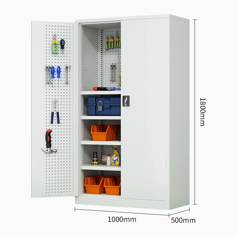 Metal Storage Tool Cabinet System Iron Workbench Steel Tool Trolley