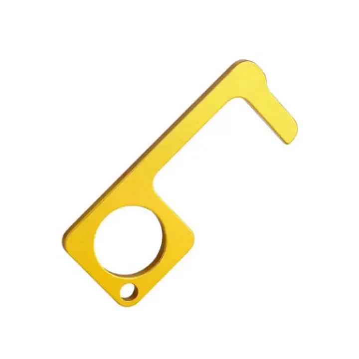 Custom non-contact elevator door opening tool self defense keychain