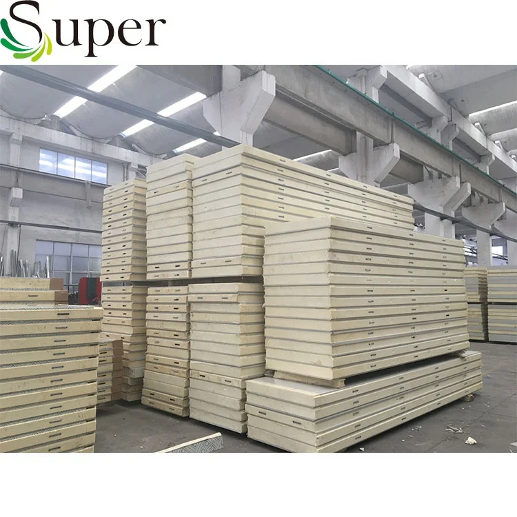 
PU manufacturer insulated polyurethane foam sandwich cold room panels 