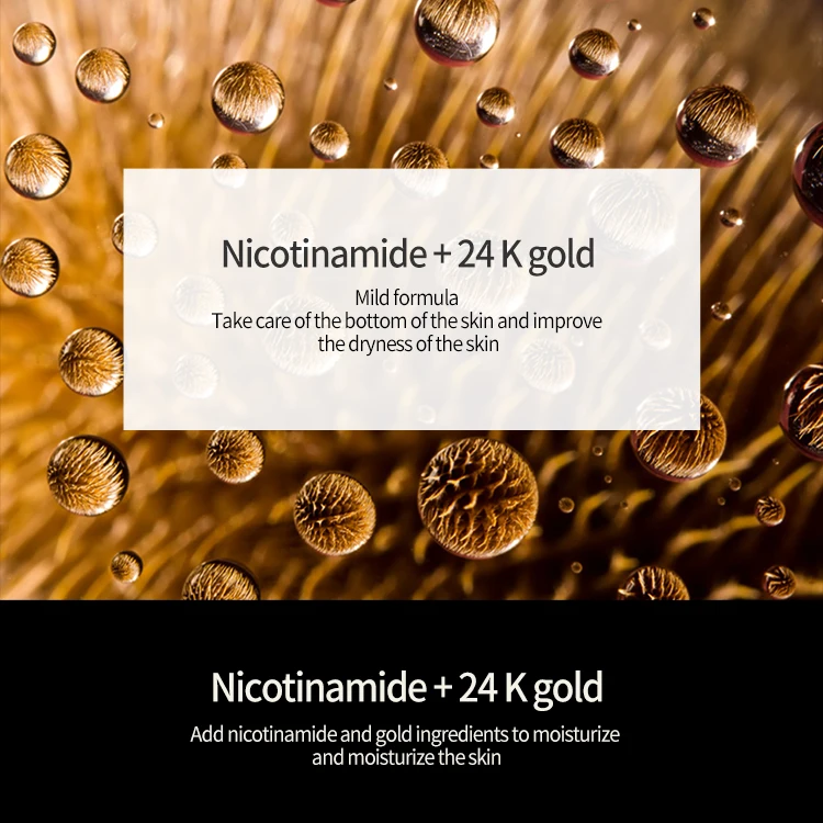 OEM IMAGES private label 24K gold hight quality organic vegan facial skin care cream anti aging whitening products skin care set