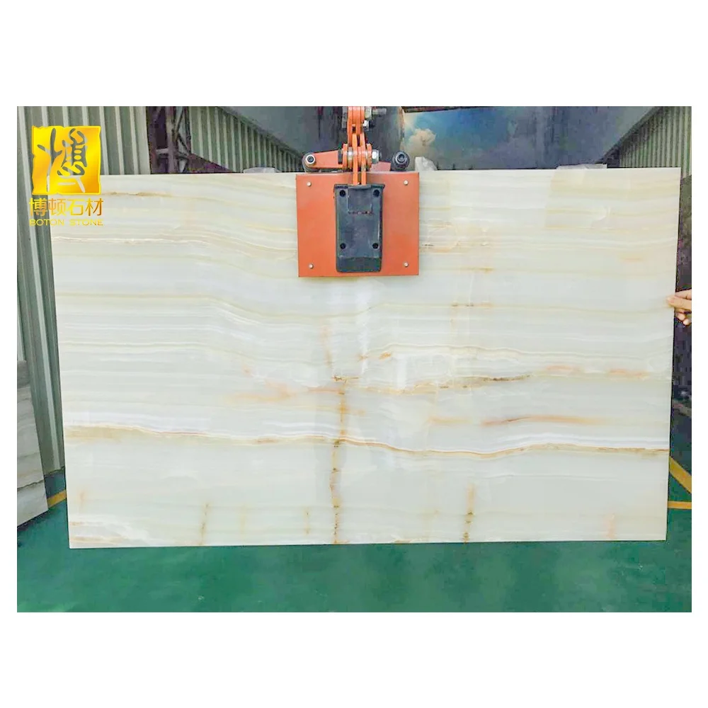 Natural Stone Polished Decoration Factory Direct Selling Ice Jade Onyx Slab
