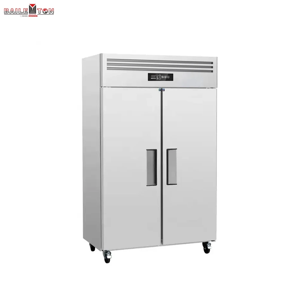 Stainless Steel 2 doors fully refrigerated Upright freezer