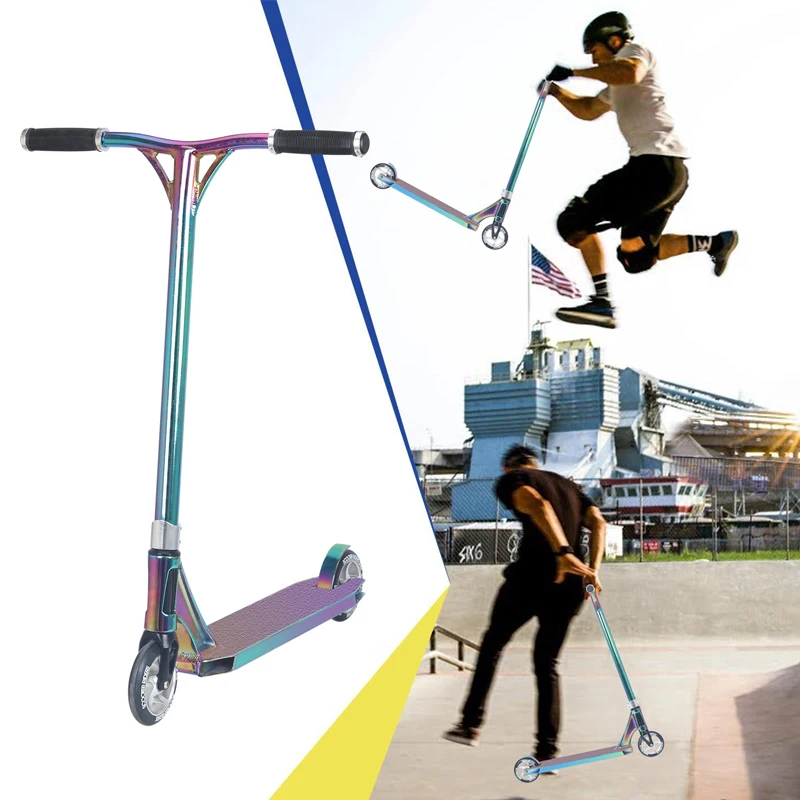 high quality Transfer Printing Pro Stunt Trick Scooter with 120mm Alloy Wheels for Adult