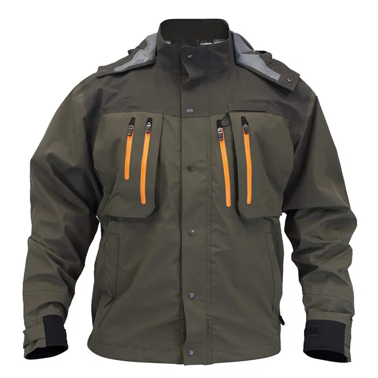 Outdoor Fish Coat Warm Camping Clothes Winter Jacket Waterproof Mens Breathable Fishing Rain Jacket Waterproof Fishing Jacket
