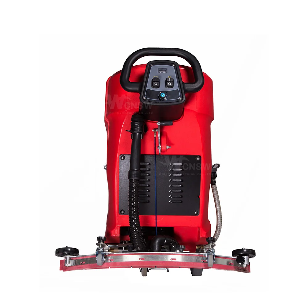 cable-type electric walk behind warehouse ceramic tile floor cleaning machine dust cleaner scrubber dryer