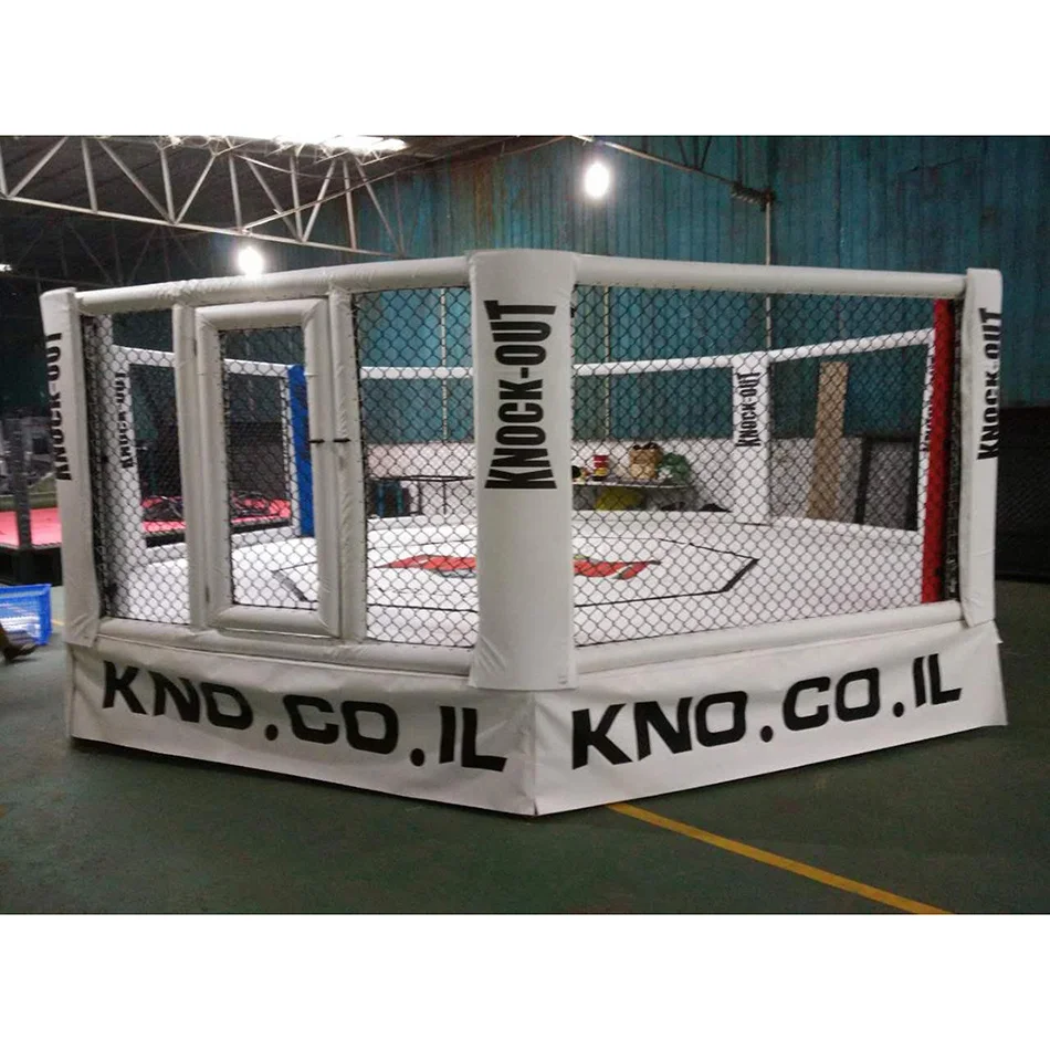 Boxing ring master boxing equipment MMA cage martial art floor or customized octagon or hexagon octagonal elevated MMA cage