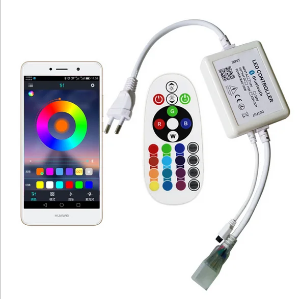  220v 110v 230V LED музыки App управления RGB светодиодный пульт дистанционного переменного тока 120V 110V Высоковольтная Светодиодная