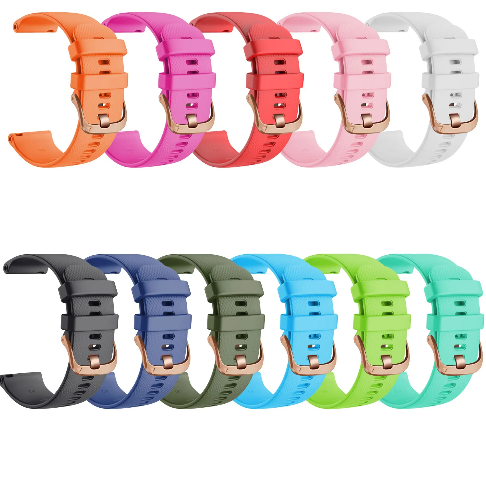 Спортивный силиконовый ремешок 18 мм 20 22 для Garmin Vivoactive 3s // Vivomove Forerunner245/Vivoactive 4