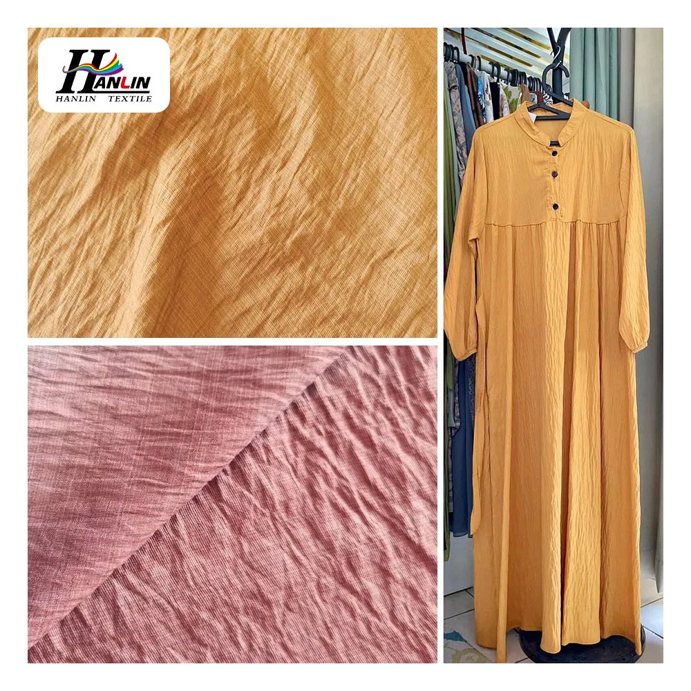 Best Quality China Manufacturer Nylon Rayon Linen Fabric Crinkle Crepe Linen Fabric