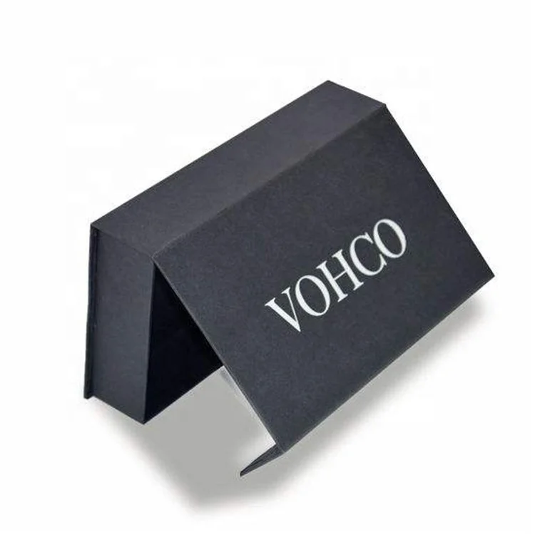 Sample Support Black Cardboard Box Custom Logo 80-450G Duplex Coated Black Cardboard