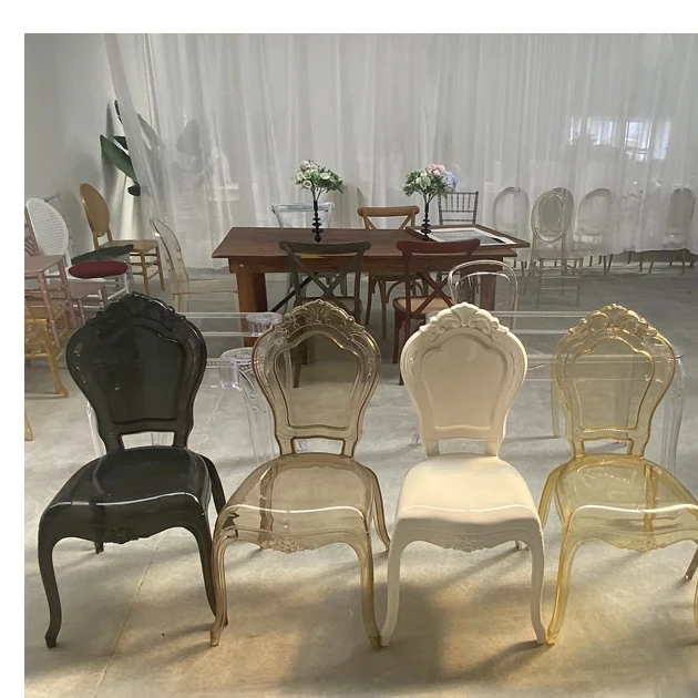 PC Stackable Party Event Wedding Transparent Bella Resin Plastic Chair
