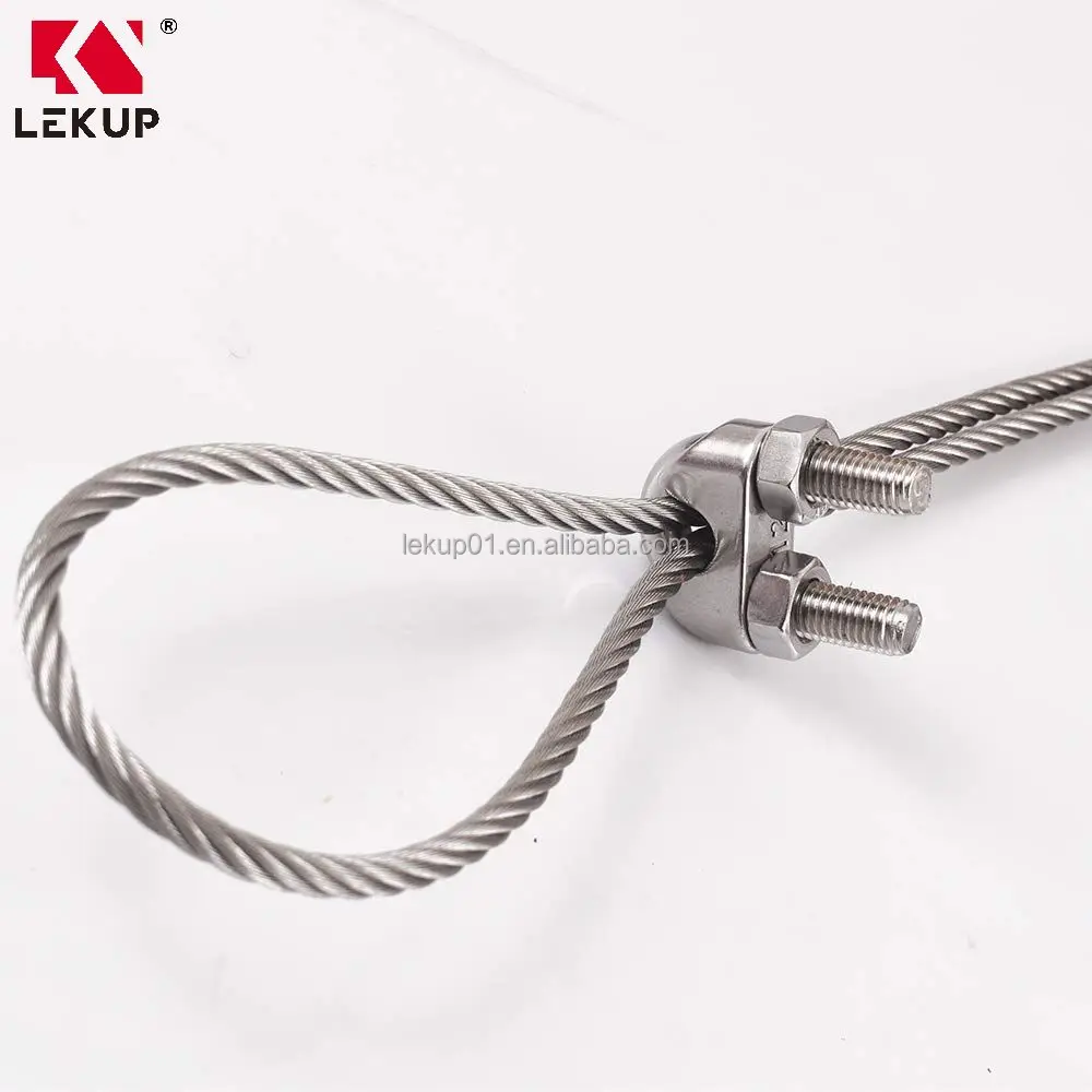 1/2 Inch M12 Wire Rope Clip 304 Stainless Steel U Bolt Saddle Fastener Cable Clamp Clip