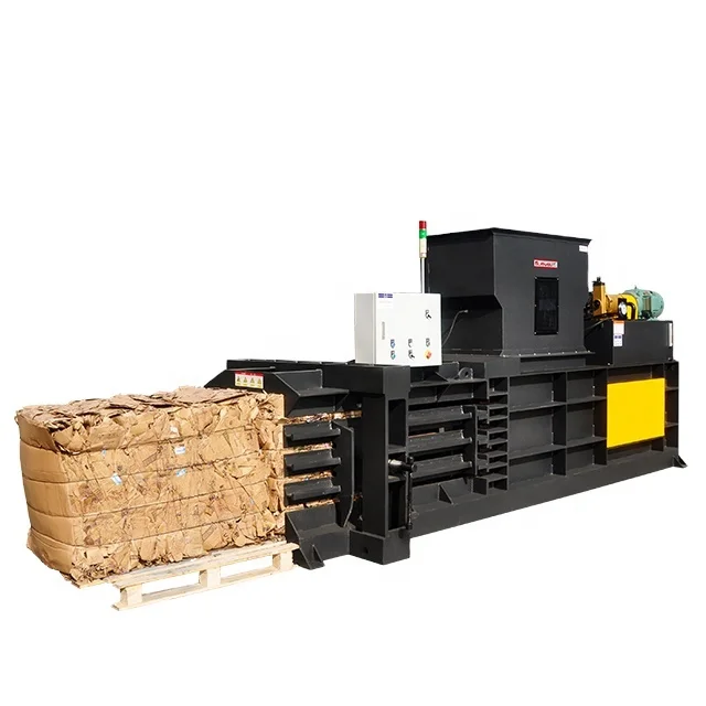 JEWEL BRAND semi automatic hydraulic Horizontal Waste cardboard box bundling press