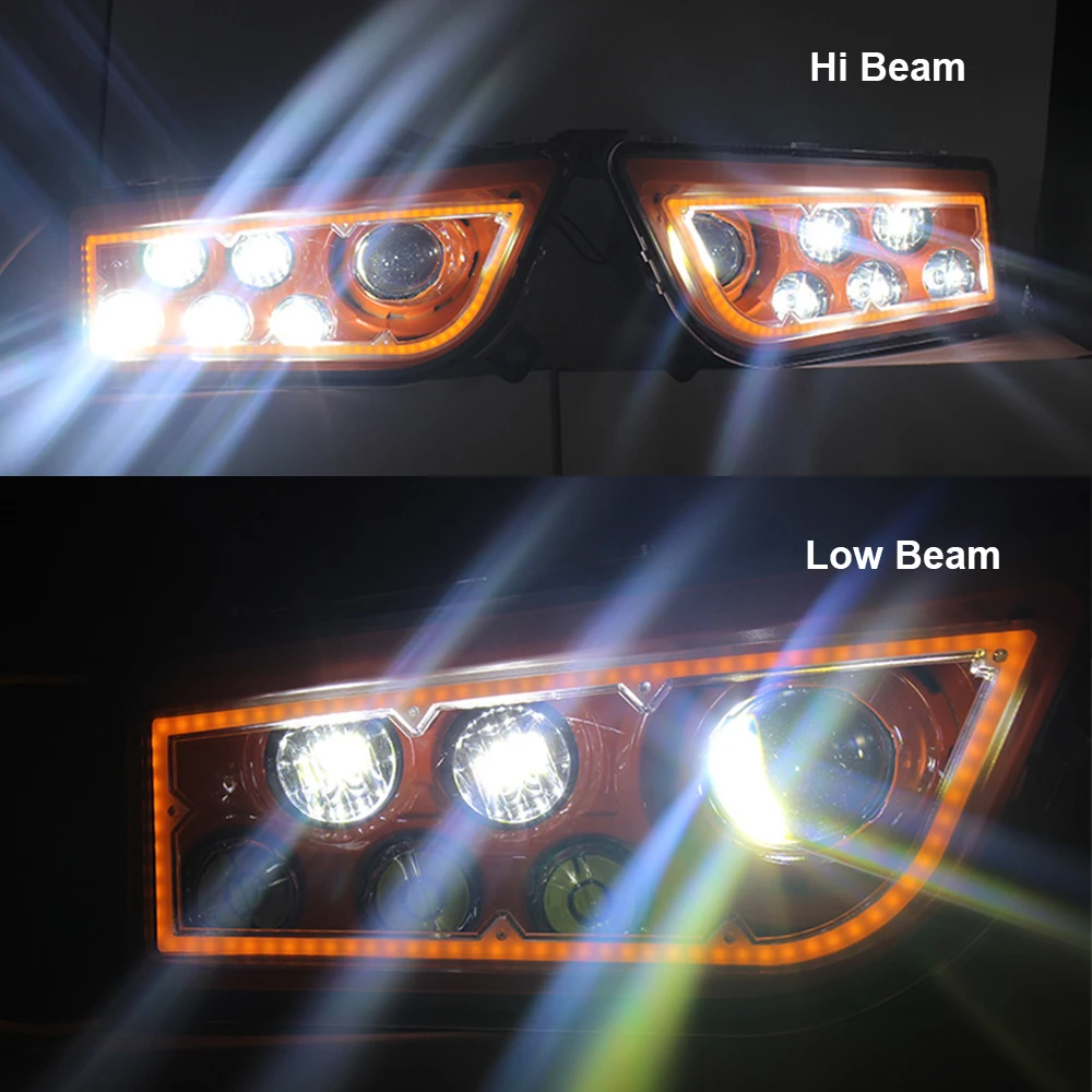 LED Front Headlights ATV Projector Lighting For Polaris General RZR XP 1000 ATV UTV RZR 900 2016-2018
