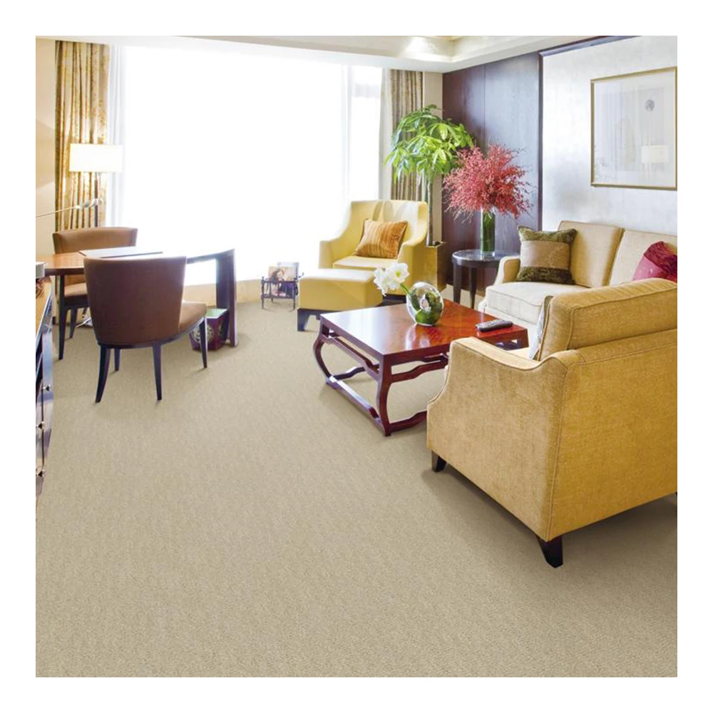 comfortable wall to wall tufted plain carpet nylon fiber custom color