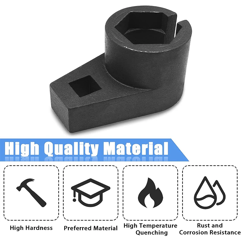Universal 6-Point Offset O2 Oxygen Sensor Socket 3/8-inch Drive by 7/8-inch (22mm)