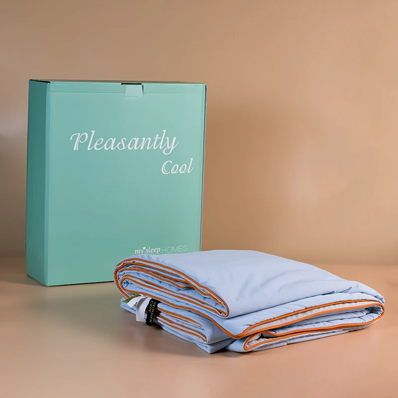 factory custom korean baby summer polyester cooling ice feeling quilt comforter blanket