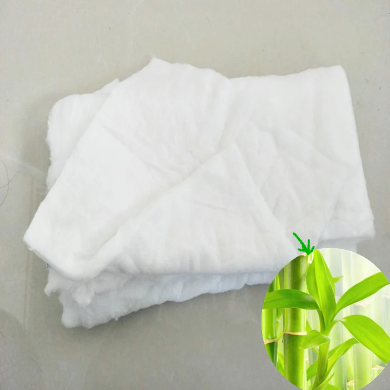 Needld puched  cotton bamboo batting cotton felt in piece