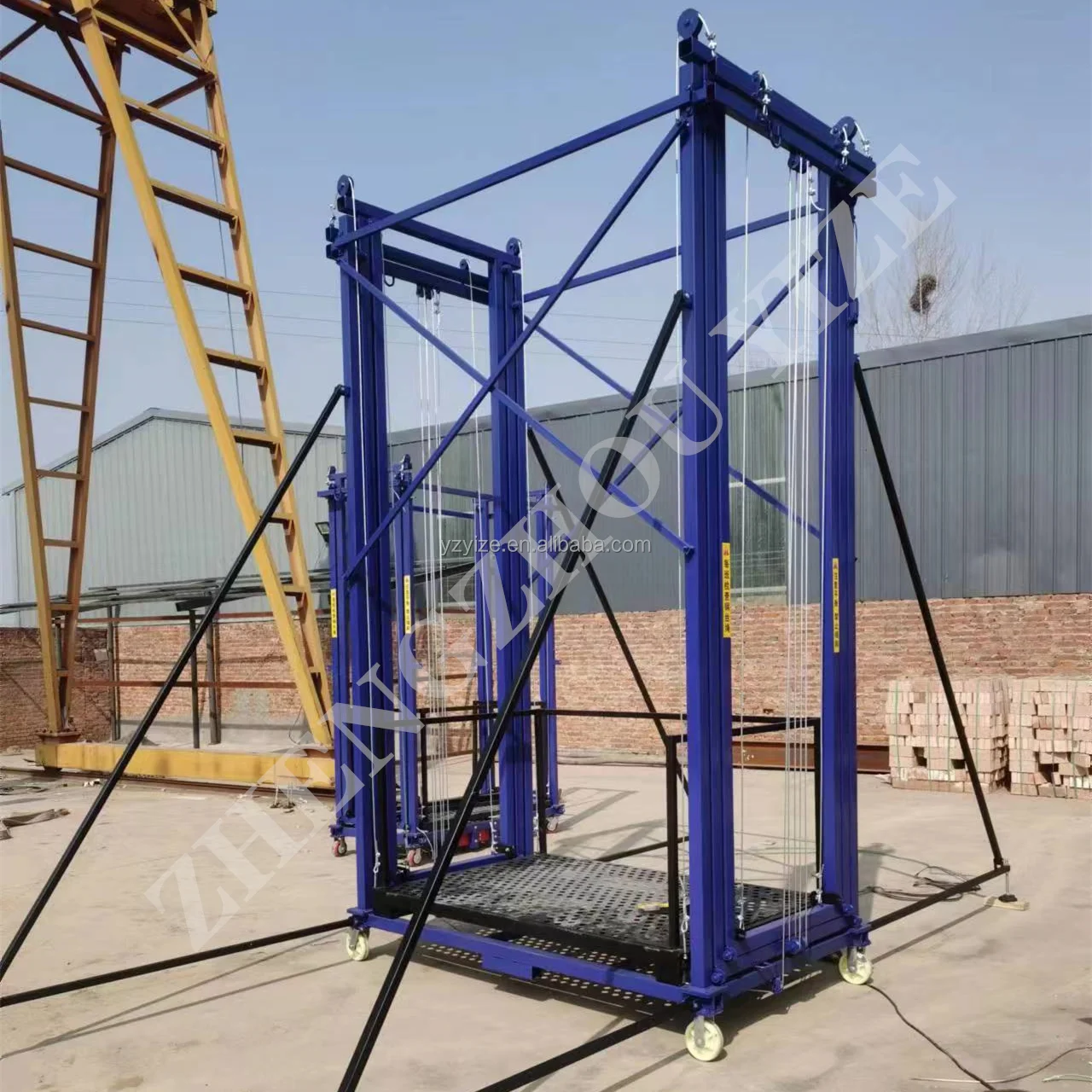 multiple models electric scaffold lift10m scaffolding lift portable 6m mobile foldable idoor electric scaffold platforms