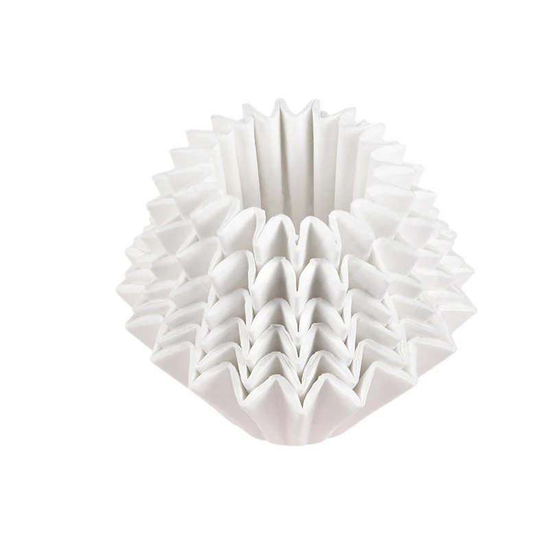 Shell coffee filter Holder Wholesale drip hand coffee filter paper Origami cake wavy filter paper