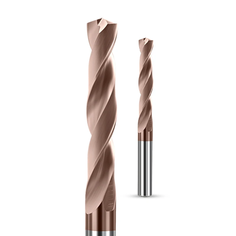 High Performance 5D Internal Cooling Carbide Twist Drill Bits, CNC Drill Bits for Carbon Steel Cast Iron