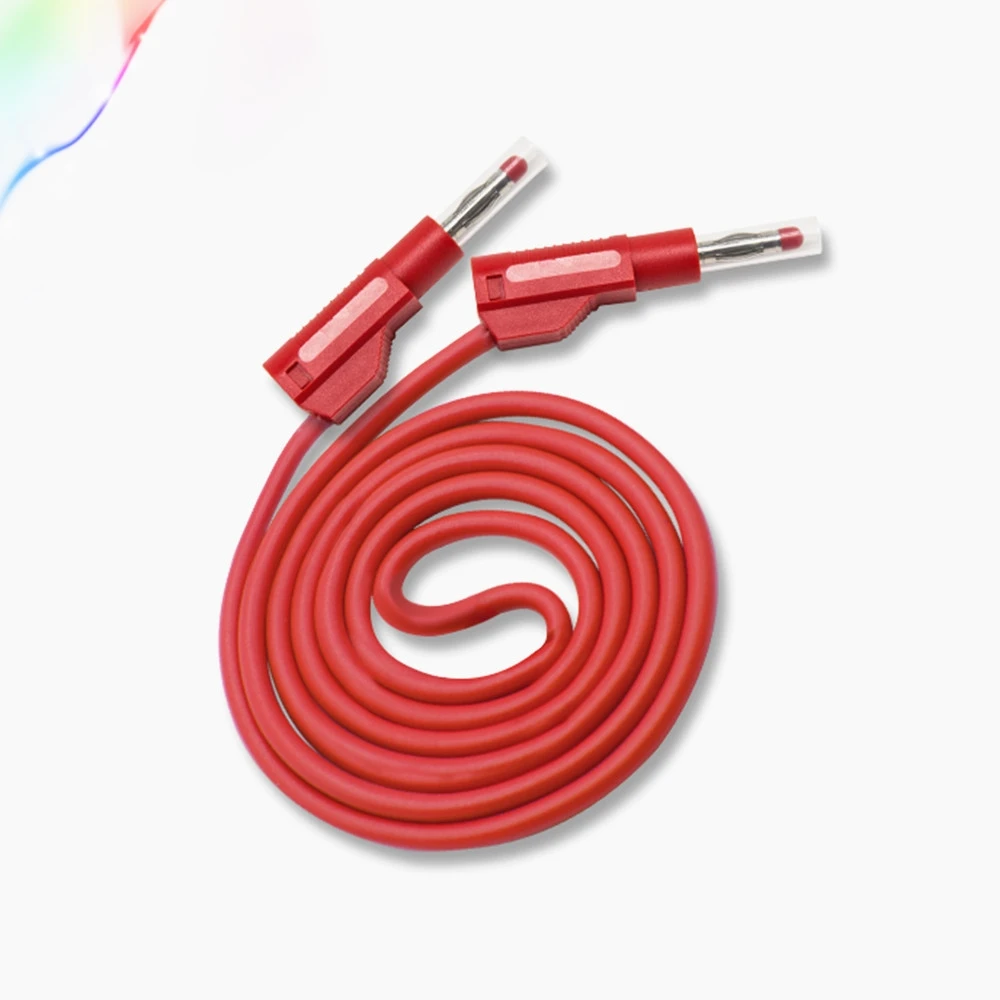 Штекер типа банан 4 мм/2,5 мм, гибкая прозрачная стрейчевая куртка, испытательный свинцовый/Безопасный пистолет высокого давления, можно сложить, 1 метр линия