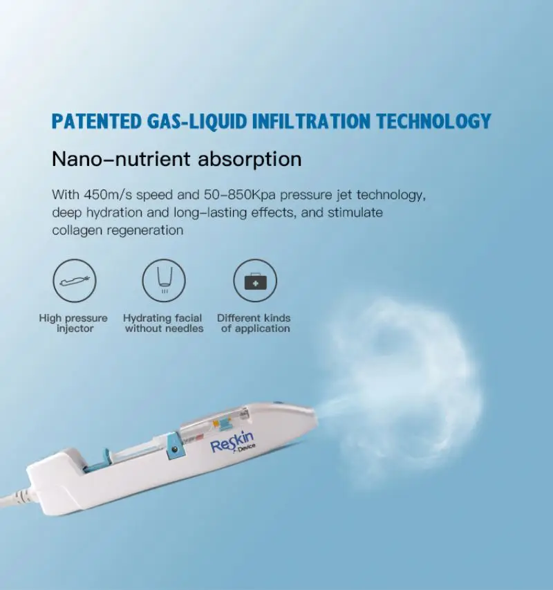 
2019 Reskin No Needle Mesotherapy Device For Skin Lifting Improve Complexion 