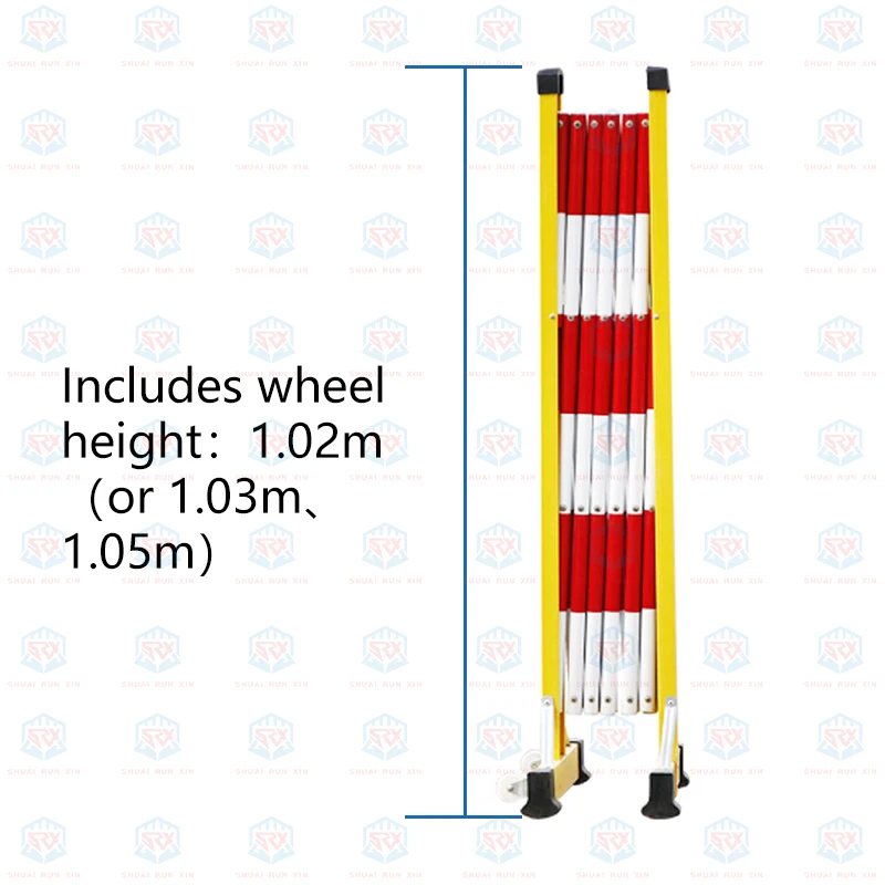 Shuairunxin Telescopic Construction Road Fence GlassFiber Reinforced Barrier Plastic Insulation Movable Traffic Barriers
