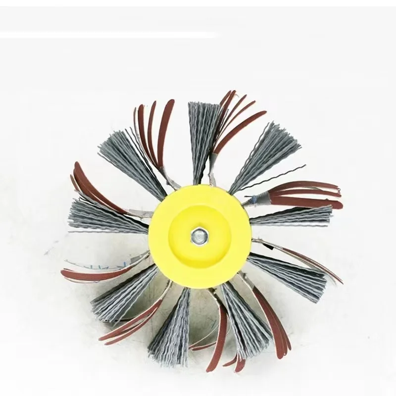 Sandpaper sisal grinding and polishing electric drill sisal sand polishing wheel micro polishing brush