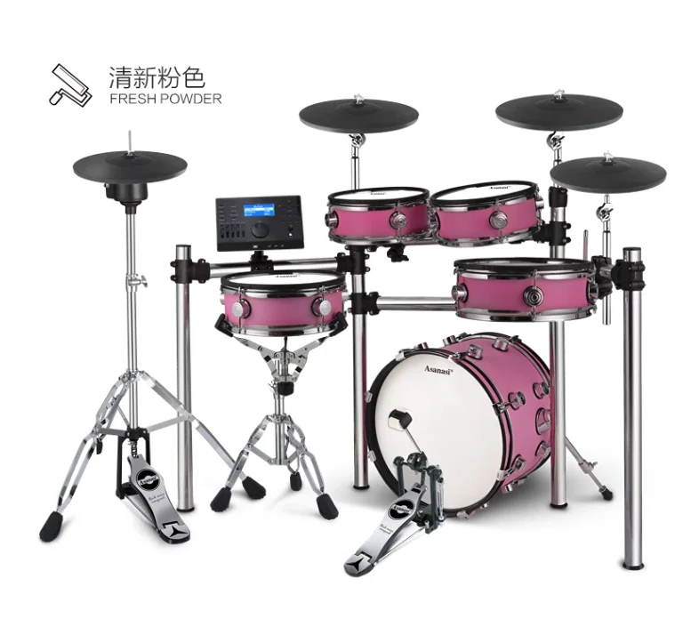 ELECTRIC DRUM KIT ENTRY LEVEL WITH GOOD QUALITY MODULE 5-PC DRUMS HEAVY DUTY RACK