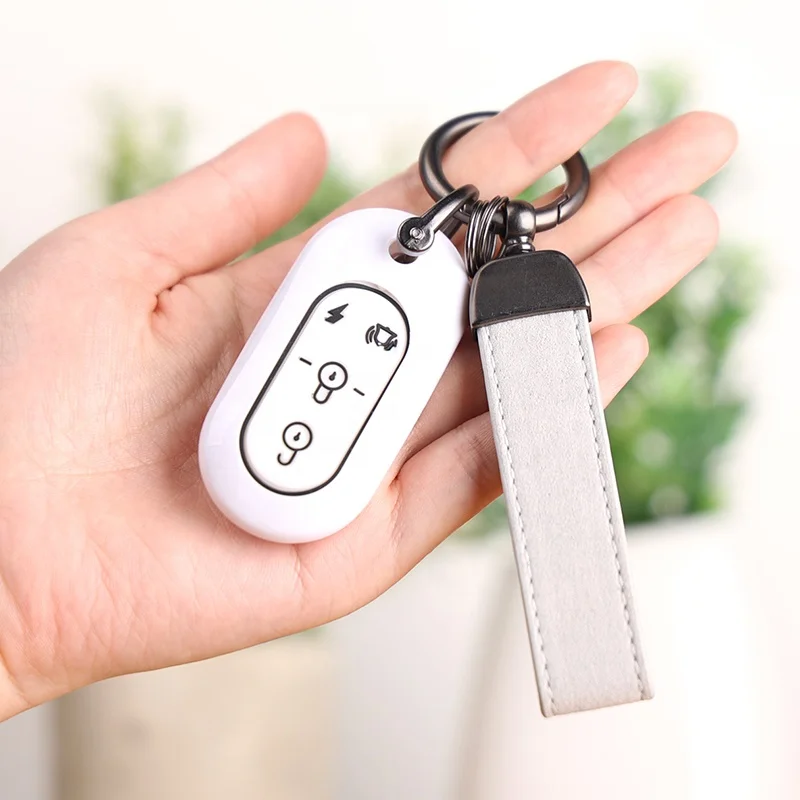 carbon fiber Abs silicone  wooden skull car key case for YADEA silicone car remote key cover